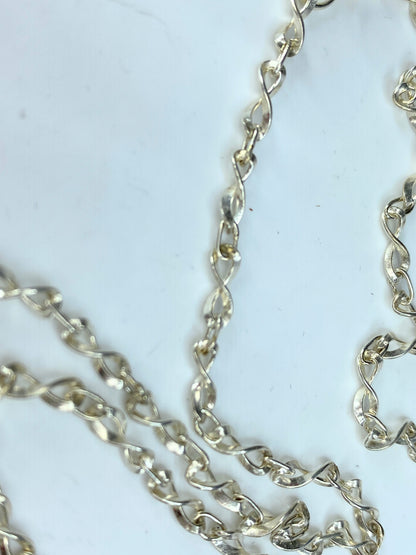 Fancy Link sterling Silver 925 Chain 30" 12.1 grams JR0039