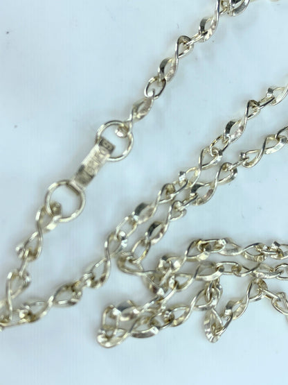 Fancy Link sterling Silver 925 Chain 30" 12.1 grams JR0039