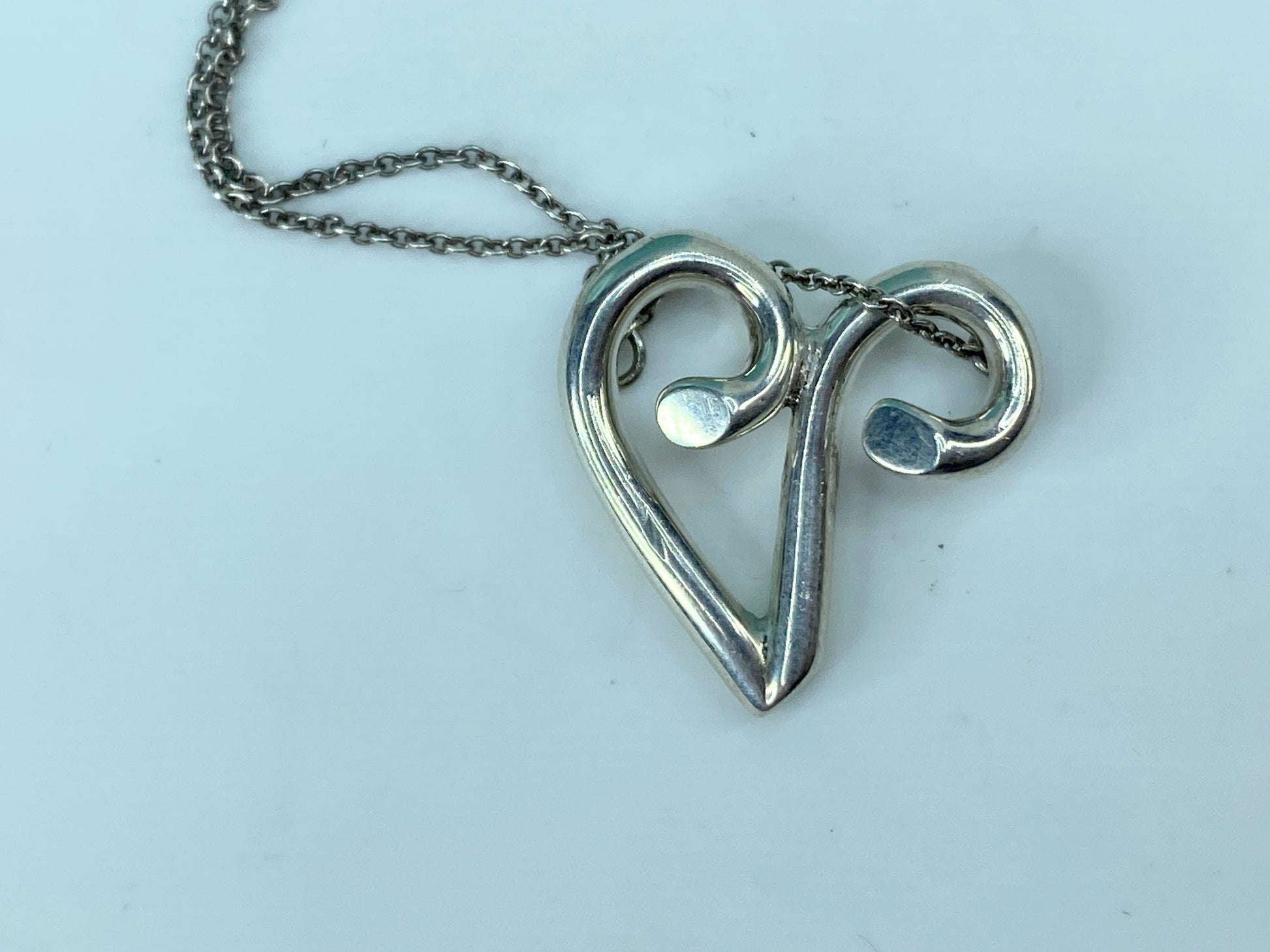Tiffany & Co. Paloma Picasso Zodiac Aries Necklace Sterling Silver 925 JR332