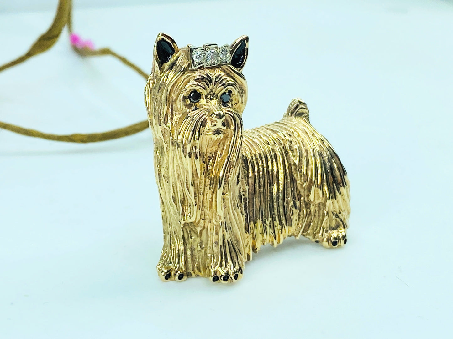 Sterling silver Cameo Opal openwork scroll pendant necklace 9.1g 24" JR995