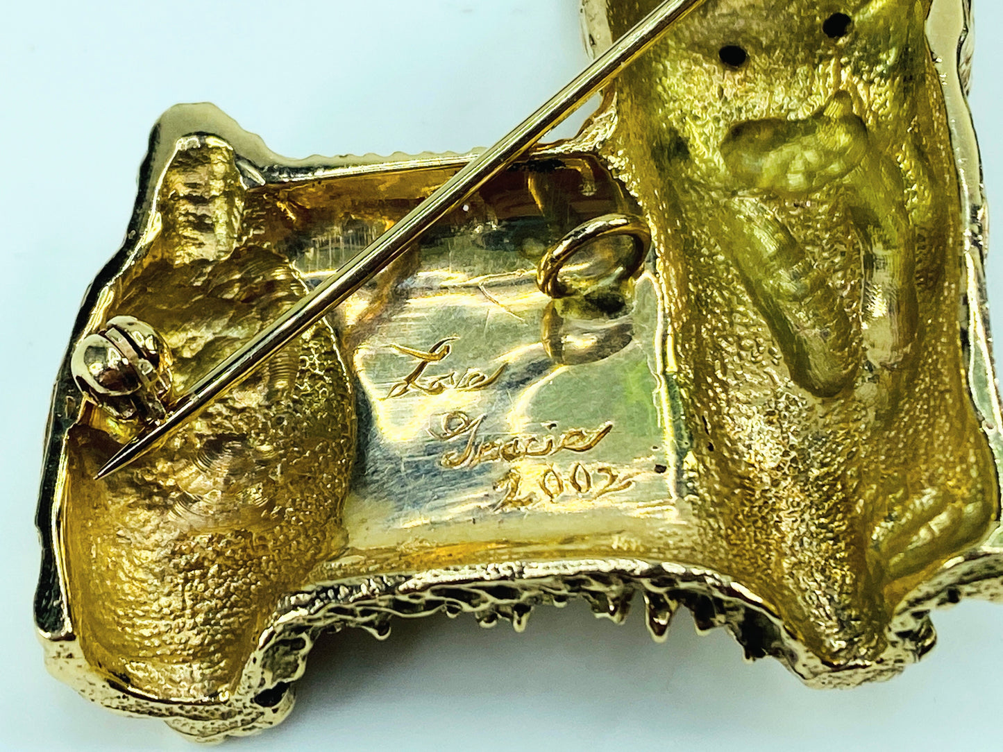 Sterling silver Cameo Opal openwork scroll pendant necklace 9.1g 24" JR995