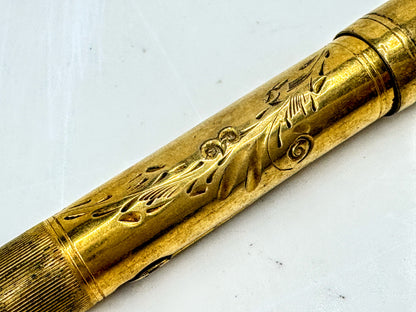 Antique Peter Pan Gold Filled Ring Top Fountain Pen SS397