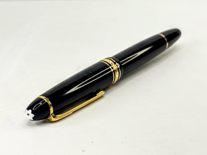 Vintage Resin Montblanc Meisterstück LeGrand Black Gold Rollerball Pen SS398
