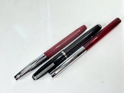 Vintage Sheaffer Skripsert Cartridge Fountain Pen Lot 3 Piece Set SS401