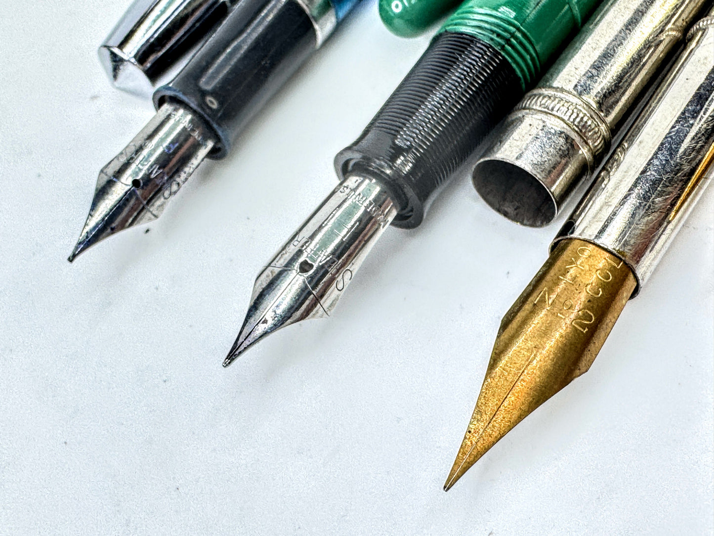 Vintage Fountain Pen Lot Sheaffer Esterbrook Eagle Pencil ZAYO 4 Pens SS402