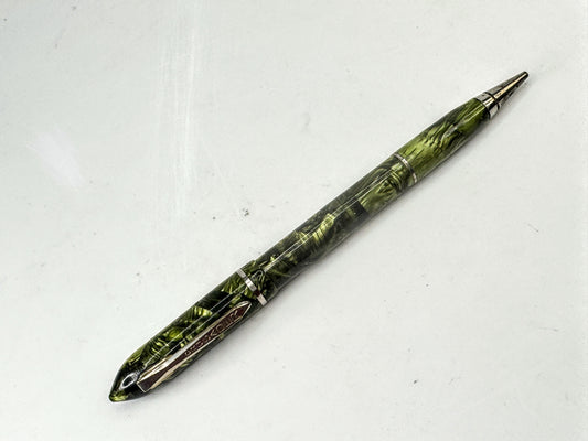 Vintage Dur-O-Lite Green Celluloid Fountain Pen Pencil Combo SS407
