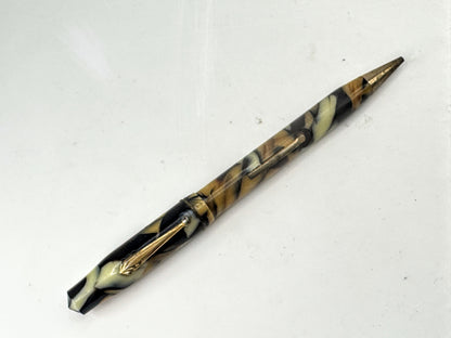 1930's Marbled Celluloid Lever Fill Fountain Pen 14K Gold Nib SS407