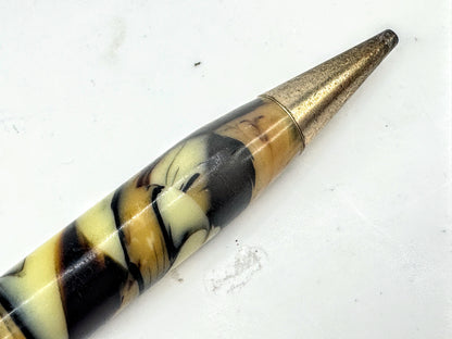 1930's Marbled Celluloid Lever Fill Fountain Pen 14K Gold Nib SS407