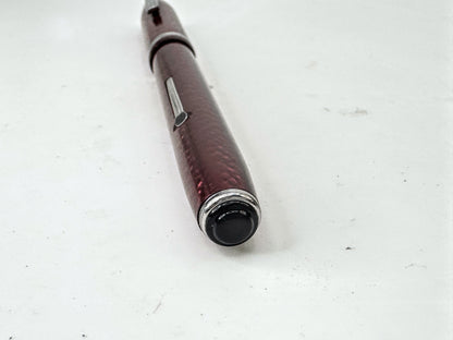 Vintage Esterbrook Visumaster Red Marbled Fountain Pen Med Pt SS410