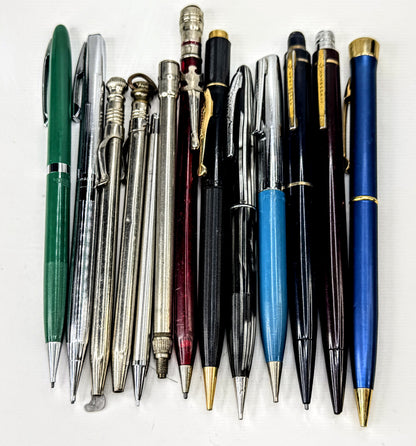 Assorted Estate Writing Instruments Pen and Mechanical Pencil Mix Lot SS413
