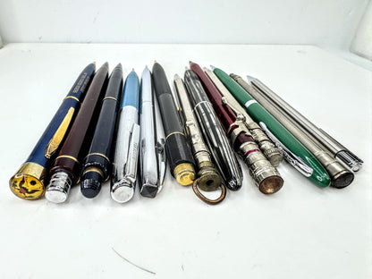 Assorted Estate Writing Instruments Pen and Mechanical Pencil Mix Lot SS413