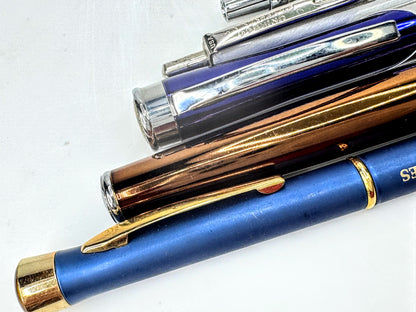 Vintage Mixed Ballpoint Pen Lot Parker Supreme Court Lockheed United SS414