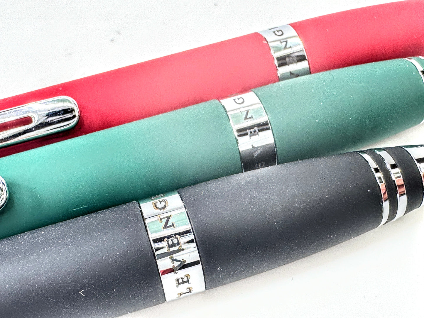 Vintage Levenger Chroma Twister Stylus Ballpoint Pen Set SS414