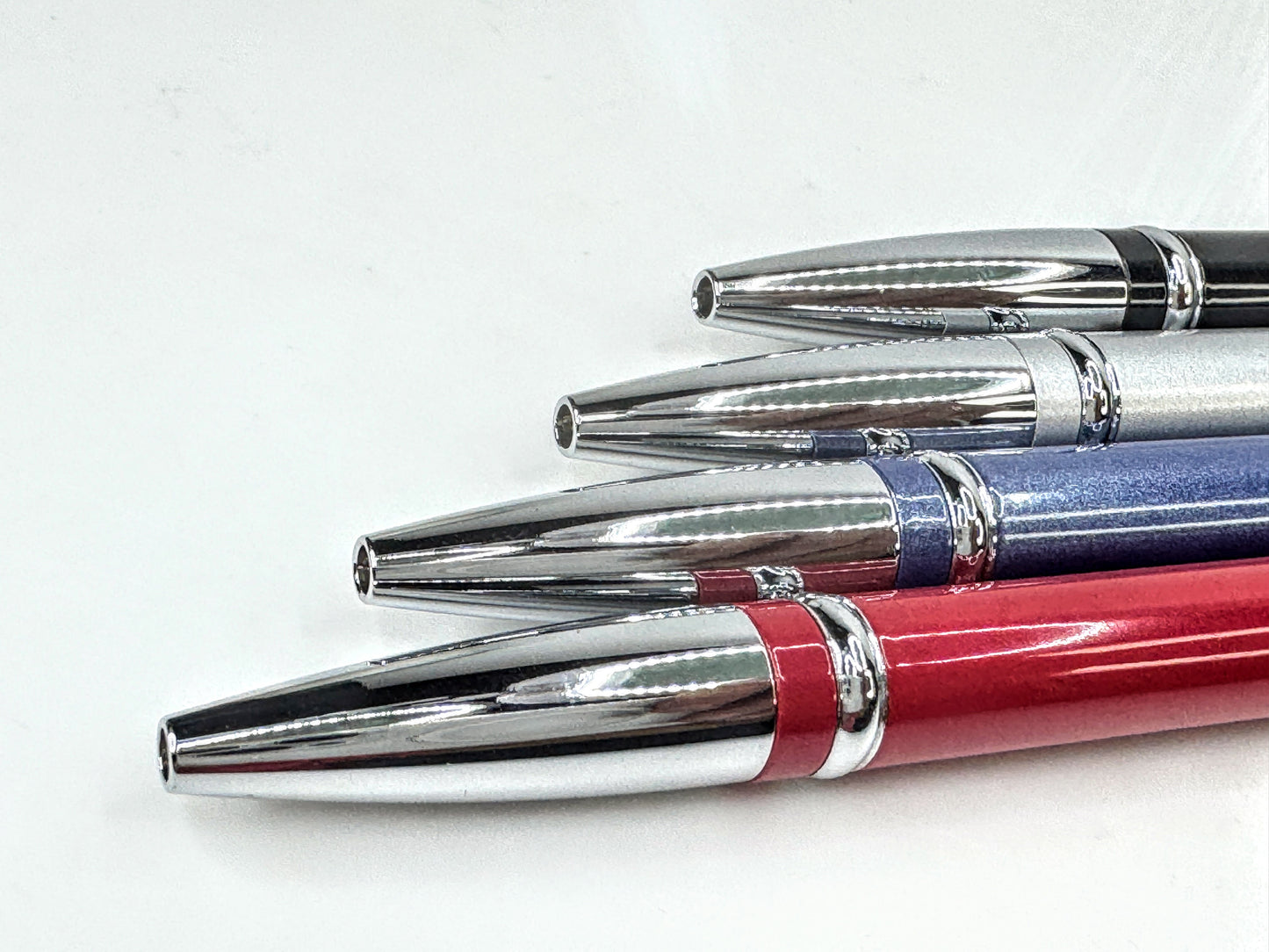 Levenger Chroma Twister Stylus Ballpoint Pen Set Black Silver Blue Red SS419