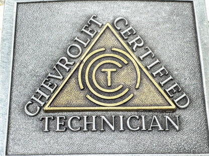 Vintage Chevrolet Certified Technician Belt Buckle with Box SS426