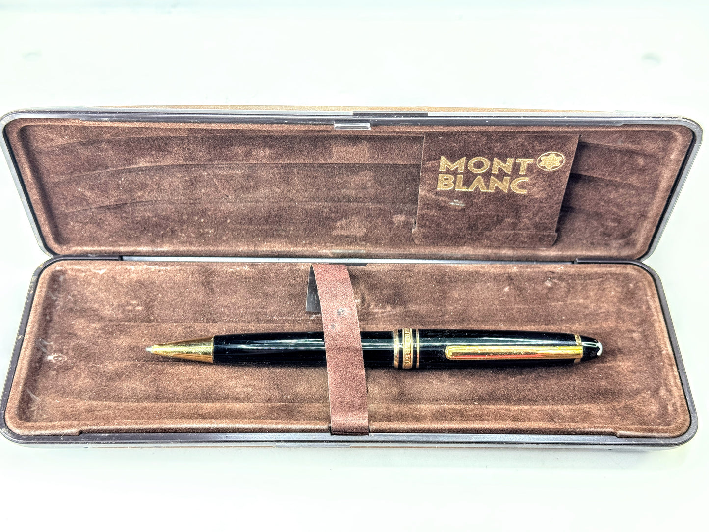 Vintage Montblanc Meisterstück Classique 164 Black Gold Ballpoint Box SS427