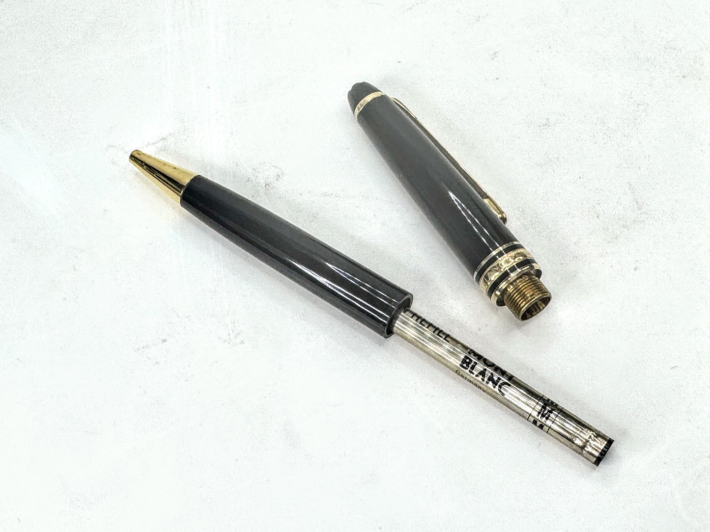 Vintage Montblanc Meisterstück Classique 164 Black Gold Ballpoint Box SS427