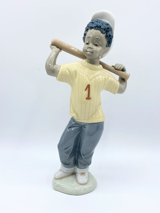 Lladro Black Legacy "Next at Bat" No. 5828 - Retired Figure A266