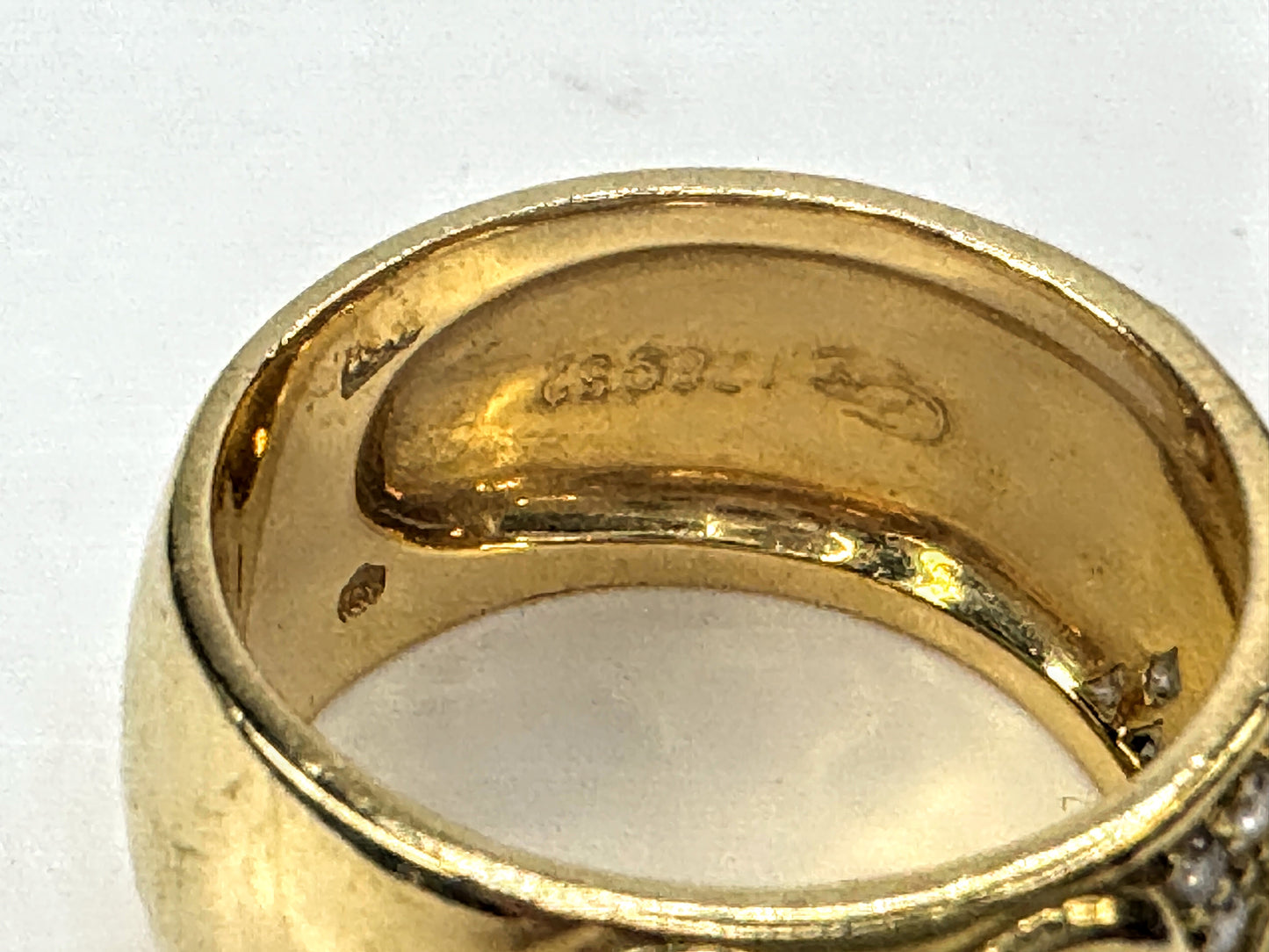Vintage Carrera y Carrera 18K Romeo & Juliet Diamond Ring box/paperwork JR1667