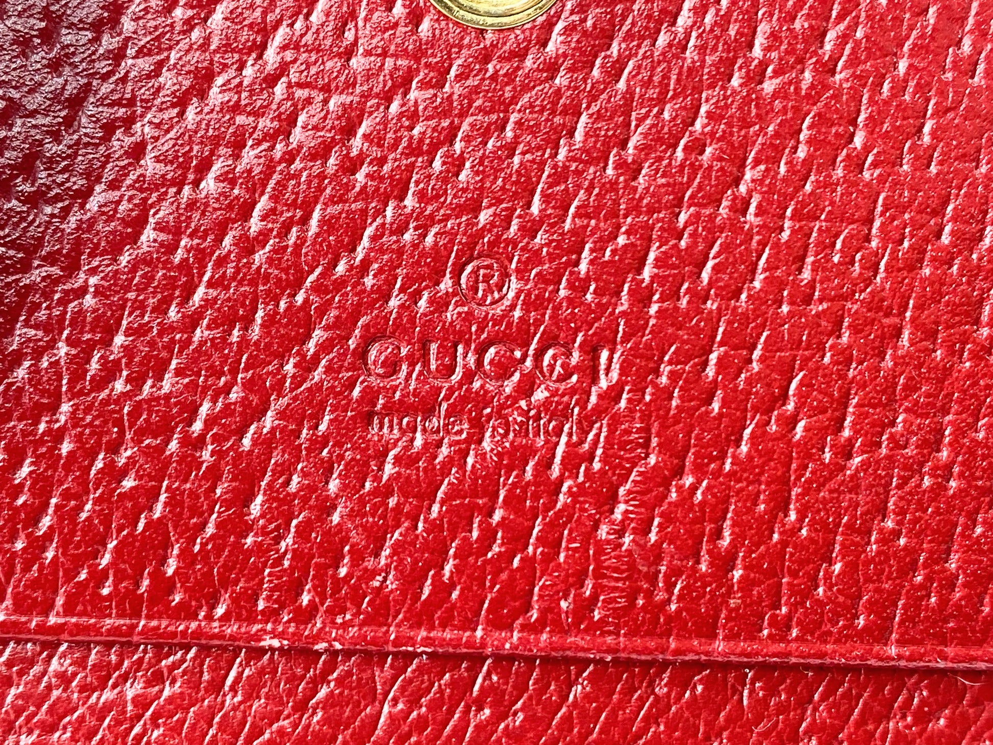 Gucci GG Supreme PVC Leather Spring Beige Compact Wallet W/Box GS406