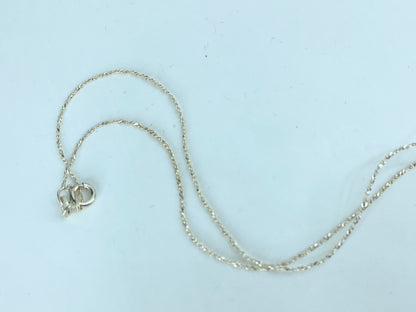 Classic Sterling Silver Lavender Resin Cameo bezel necklace 18" 9.2g JR1026