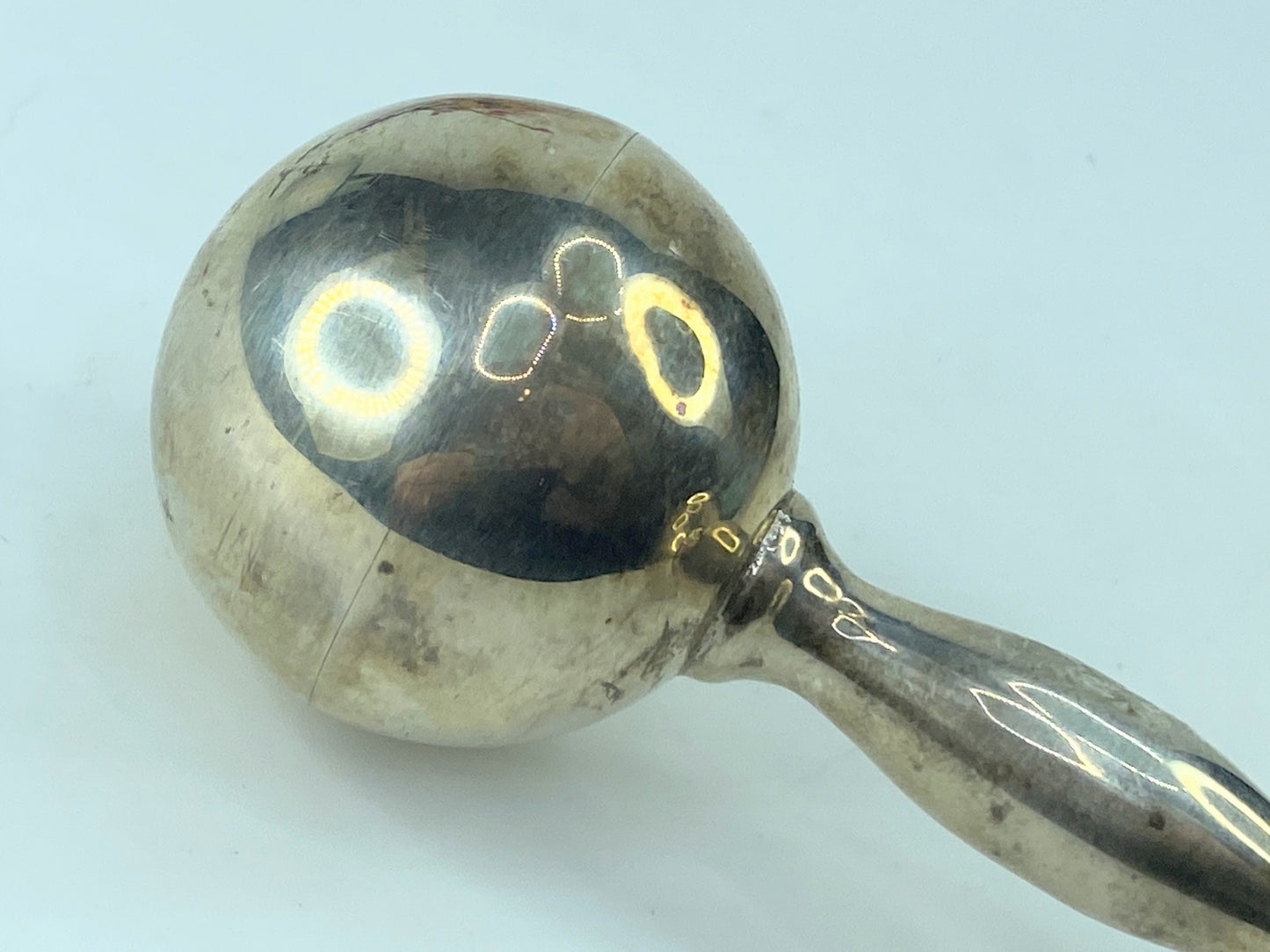 Tiffany & Co. Sterling Silver 925 Large Barbell Baby Rattle 52.3g SS41