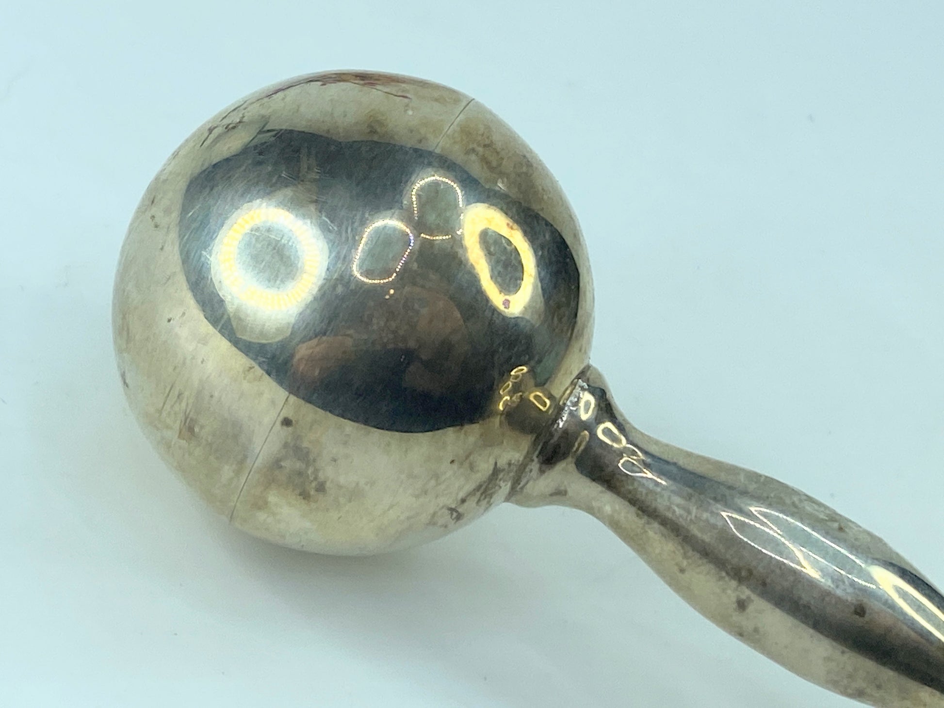 Tiffany & Co. Sterling Silver 925 Large Barbell Baby Rattle 52.3g SS41