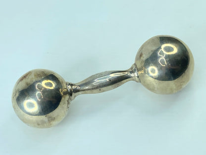 Tiffany & Co. Sterling Silver 925 Large Barbell Baby Rattle 52.3g SS41