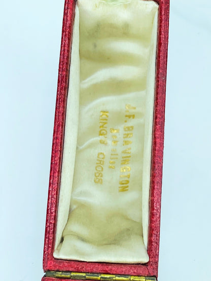 Antique 9ct Gold Textured Lovers Knot Bangle Bracelet in original box JR1031