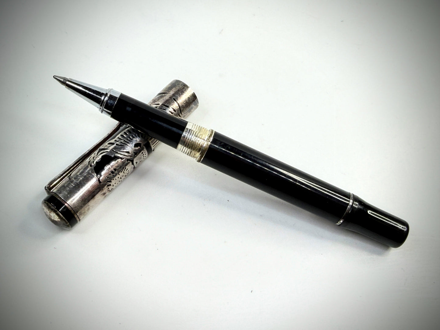 Vintage Sterling Silver Eagle Ballpoint Pen Made in U.S.A. SS304