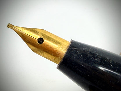 Vintage Parker Rudoka Gold Tone Fountain Pen Medium Nib 1950s SS306