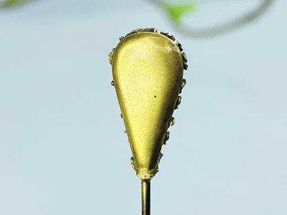 Antique 14K Gold Opal Stick Pin Victorian Era Handcrafted Detail JR1226