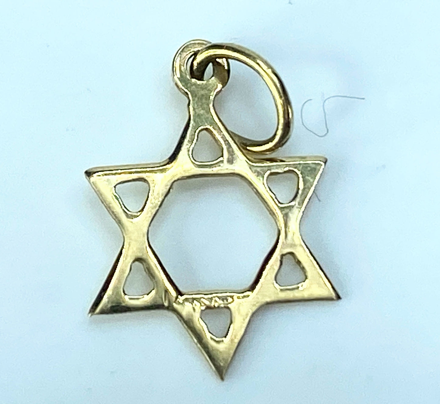 Jewish Jewelry Pendant, Star of David Mini Classic Charm Pendant 14k Gold JR9364