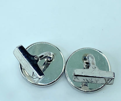 Louis Vuitton Boutons De Manchette Fleur Monogram Cuffs + Damier Case GS414