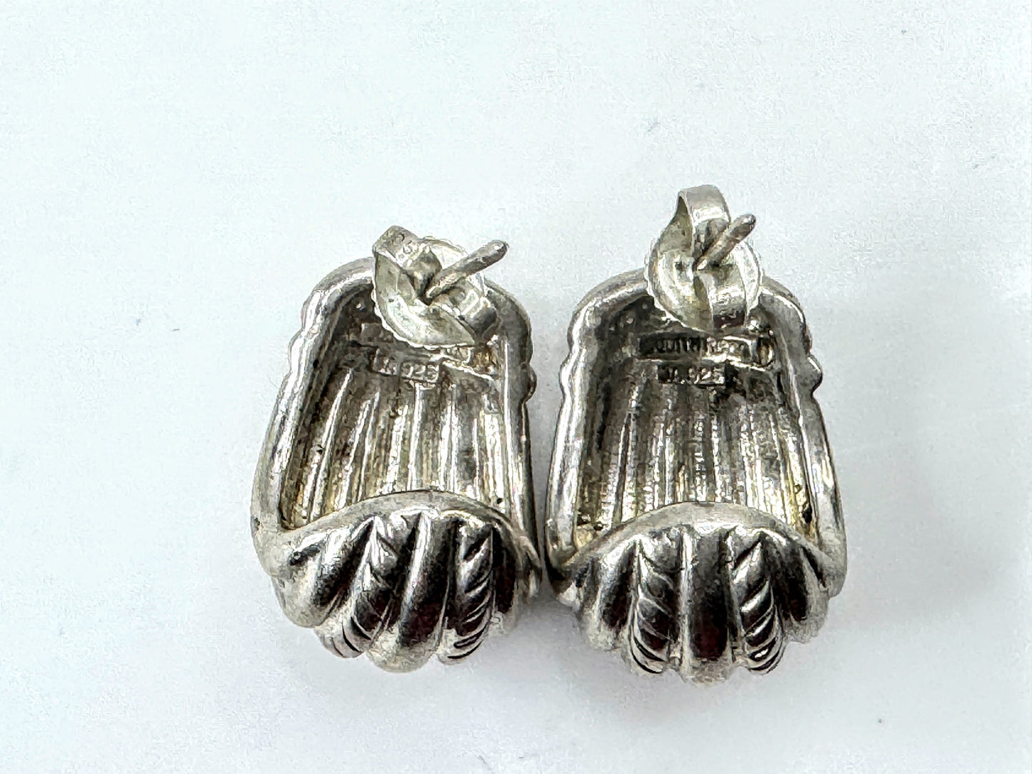 Vintage Judith Ripka Sterling Silver Cable Textured Statement Piece JR1696