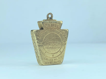 Antique Masonic Double Sided Locket in 14K pendant 28.6g JR9134