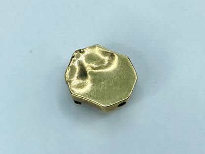 Antique 14K Gold Floral Opal Seed Bead Sliding rectangular Charm JR1231