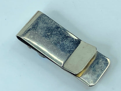 Native American Handmade Sterling Silver Coral / Turquoise Money Clip 17g SS44