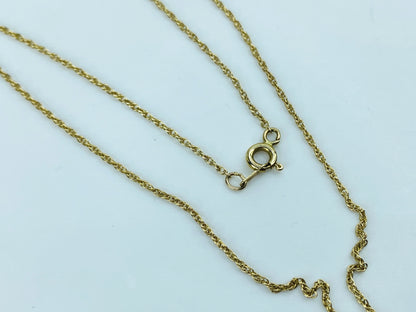 14K Yellow Gold Floral Cutout Engravable Pendant Necklace JR1233