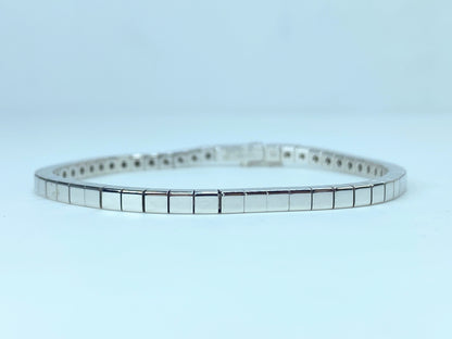 Cartier Lanieres Bracelet in 18K White Gold 16.1g 6.5" JR9339