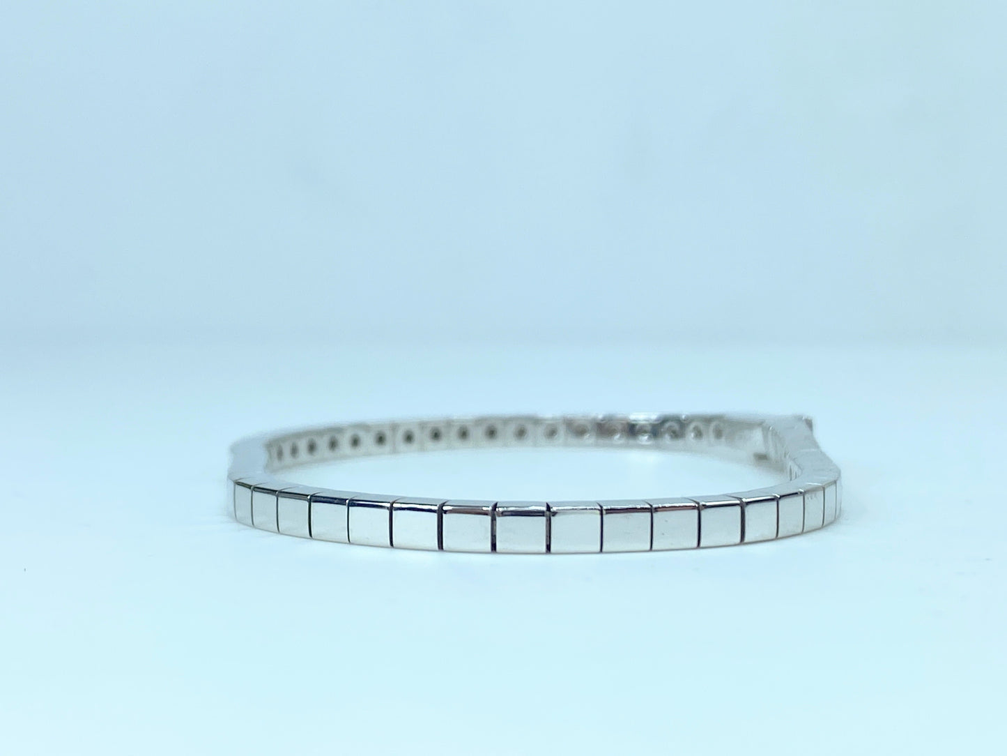 Cartier Lanieres Bracelet in 18K White Gold 16.1g 6.5" JR9339