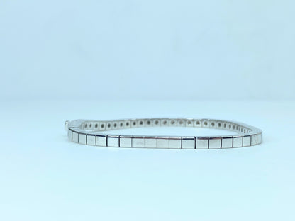 Cartier Lanieres Bracelet in 18K White Gold 16.1g 6.5" JR9339