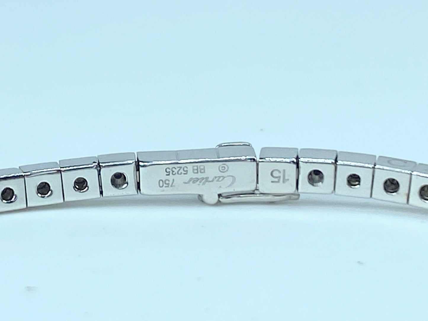 Cartier Lanieres Bracelet in 18K White Gold 16.1g 6.5" JR9339