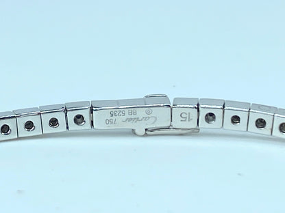 Cartier Lanieres Bracelet in 18K White Gold 16.1g 6.5" JR9339