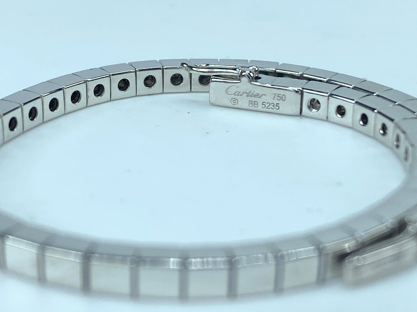 Cartier Lanieres Bracelet in 18K White Gold 16.1g 6.5" JR9339