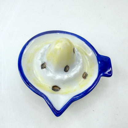 Vintage Limoges Peint Main Hand Painted Lemon Juicer Trinket Box A1040