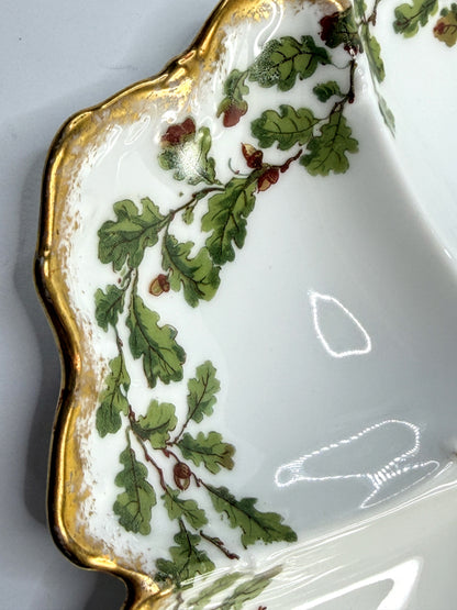 Antique Limoges T&V France Oyster Plate Hand Painted Gilt A898