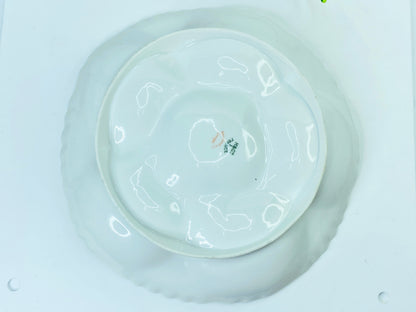 Porcelain Blue Flowers Oyster Plate Limoges, circa 1900 A441