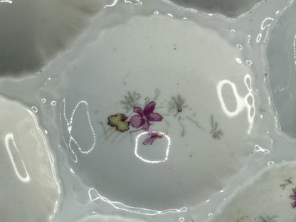 Antique Haviland Limoges Oyster Plate Pink Floral Gold Rim A901