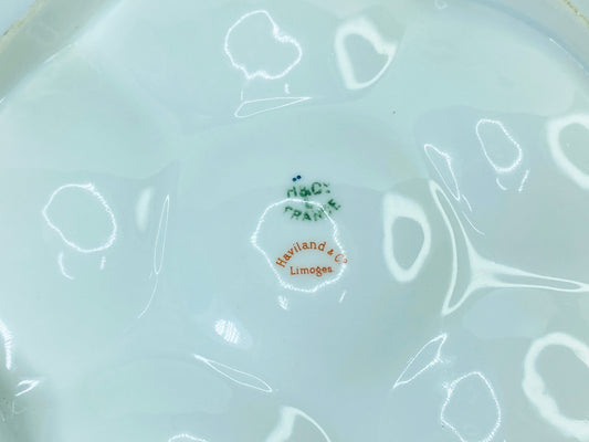 19th-century French majolica porcelain oyster plate  A444